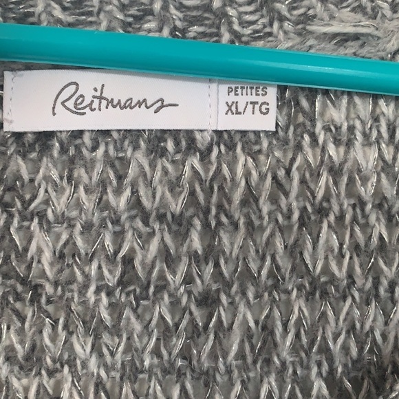 REITMANS GREY KNITTED PULLOVER SWEATER WOMEN S.XL - Picture 5 of 7